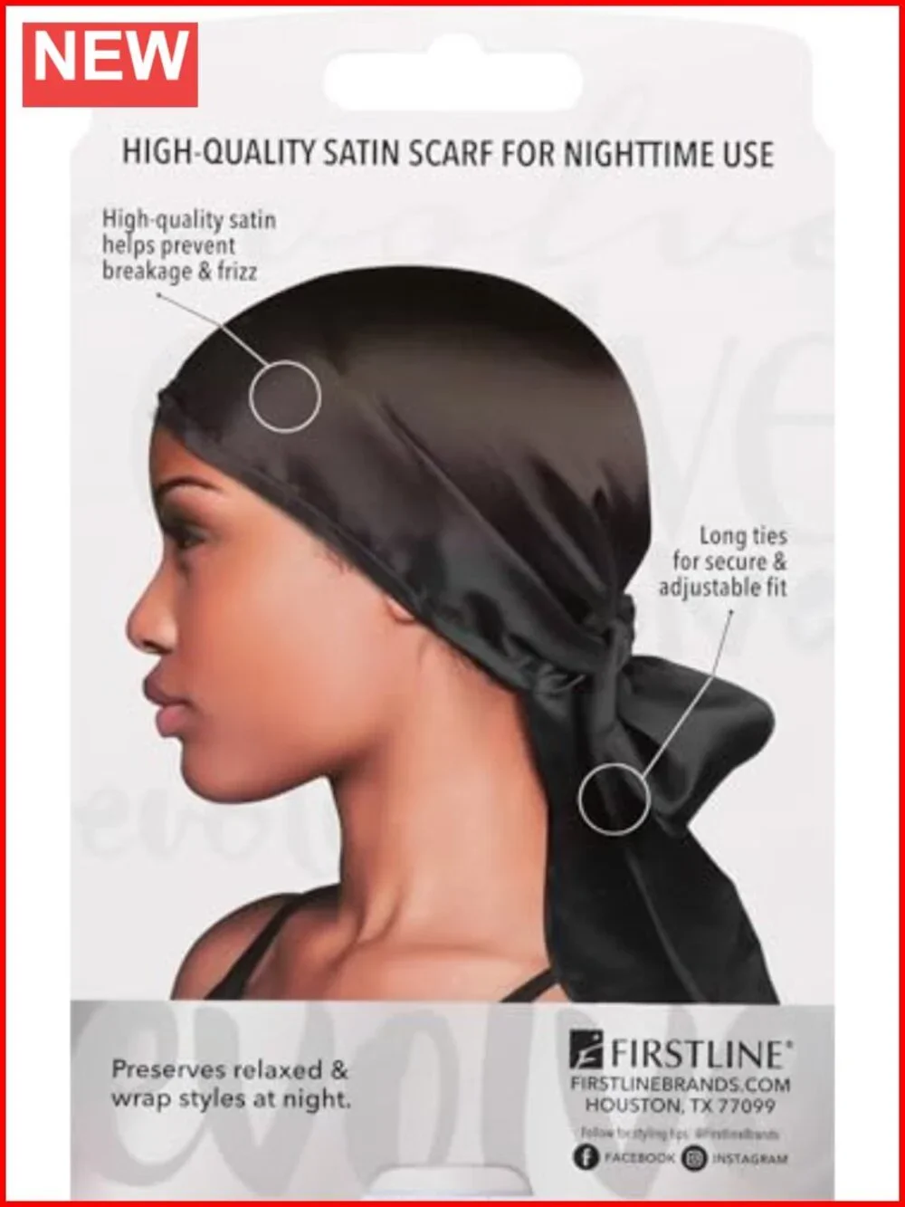 Satin Wrap Scarf - Hair Protection & Nighttime Style